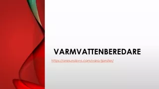 varmvattenberedare