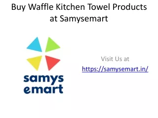 Buy Waffle Kitchen Towel 6 pack Tricolor at Samysemart