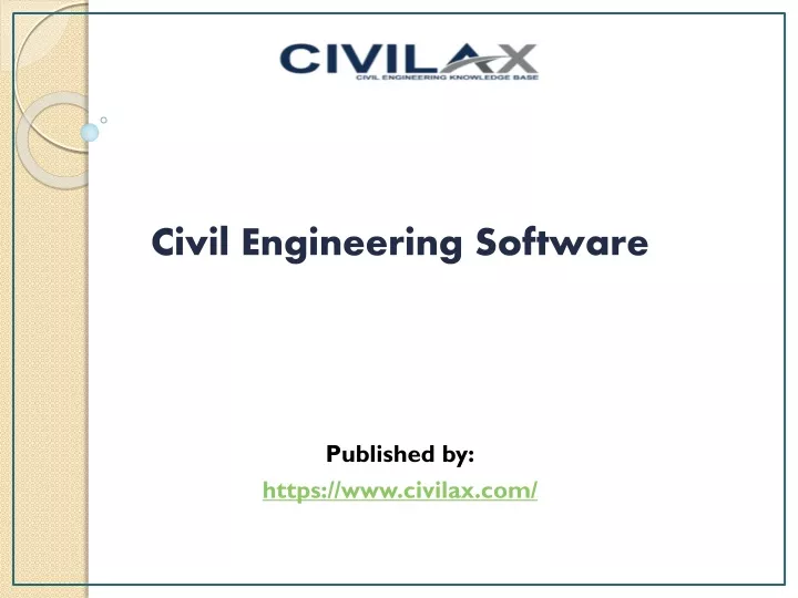 civil engineering software published by https www civilax com