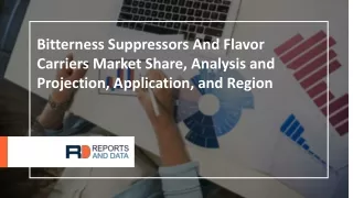 Bitterness Suppressors And Flavor Carriers Market Segmentation, Industry Outlook, and Forecasts, 2021-2027