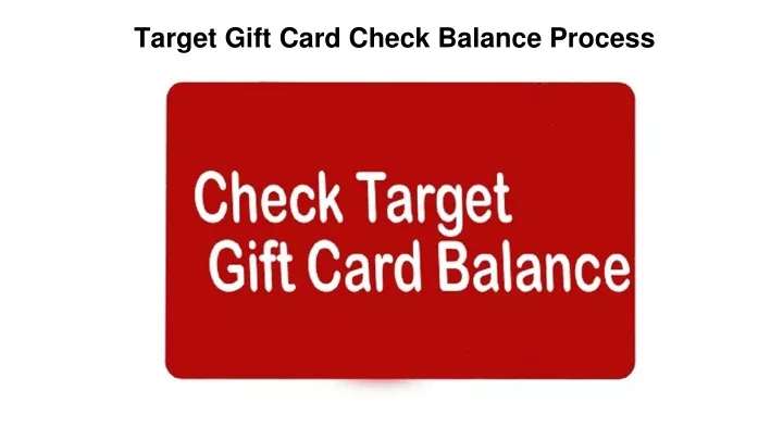 target gift card check balance process