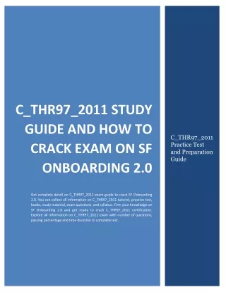 c thr97 2011 study guide and how to crack exam