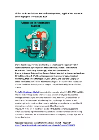 global iot in healthcare market by component