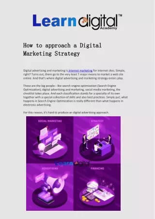 How to approach a Digital Marketing Strategy