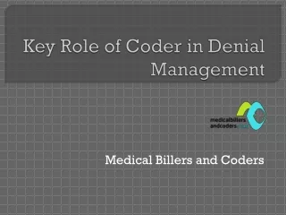 key role of coder in denial management