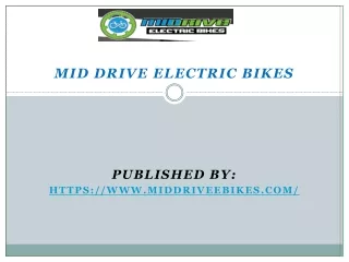 Mid Drive Electric Bikes