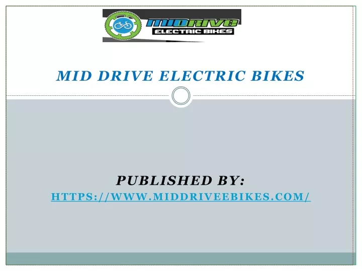 mid drive electric bikes published by https www middriveebikes com