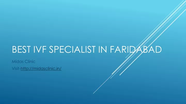 best ivf specialist in faridabad