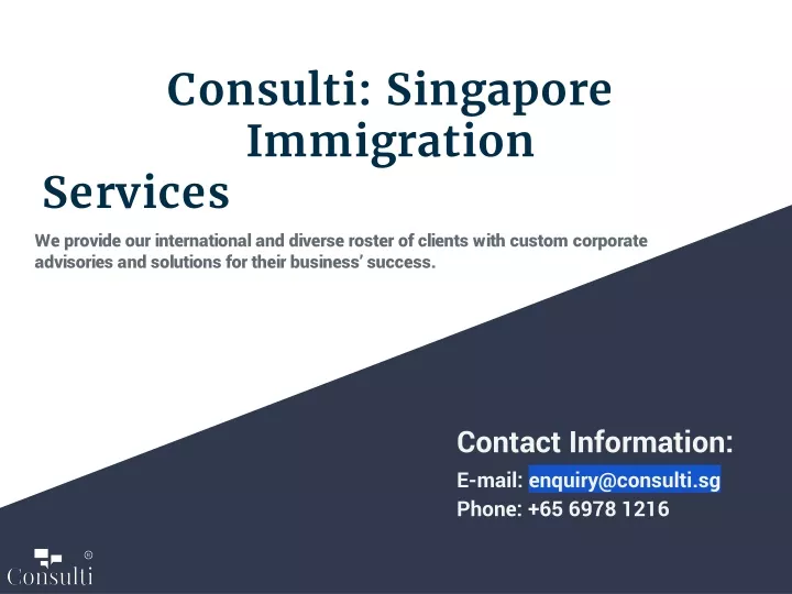 consulti singapore immigration services