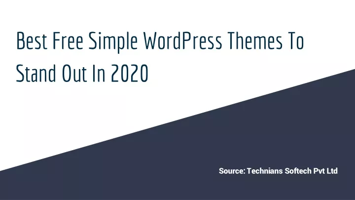 best free simple wordpress themes to stand out in 2020