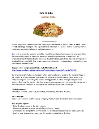 nuts in india