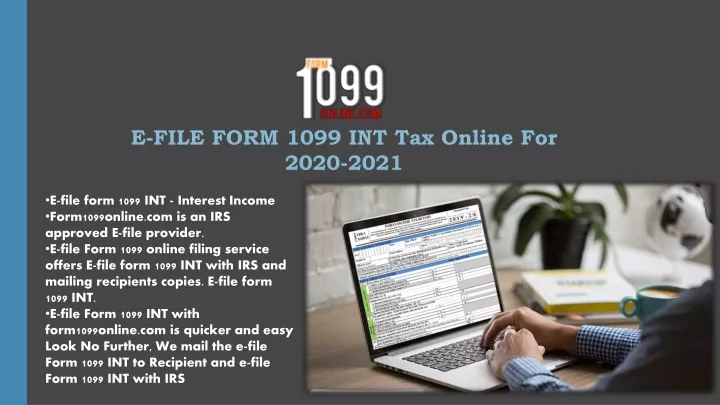 e file form 1099 int tax online for 2020 2021
