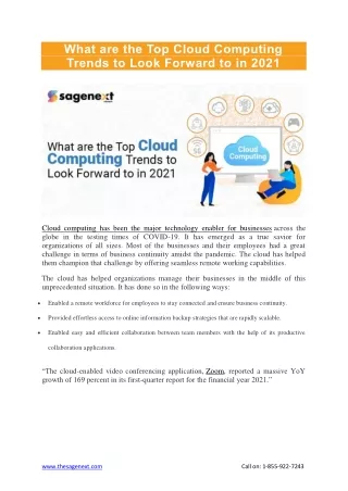 What are the Top Cloud Computing Trends to Look Forward to in 2021