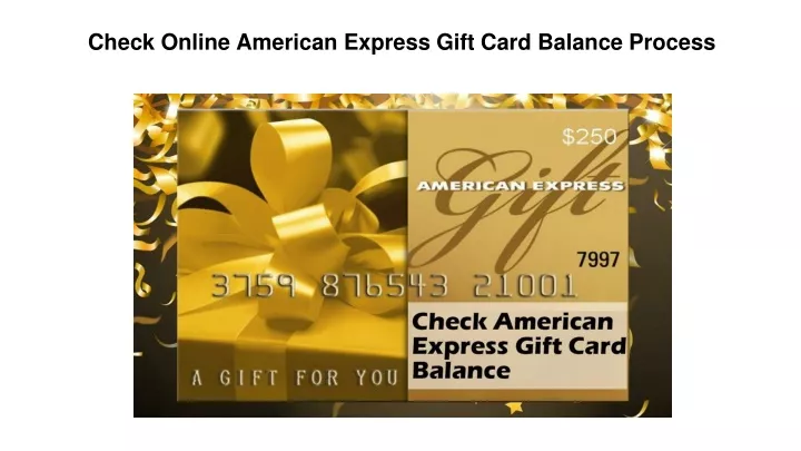 check online american express gift card balance