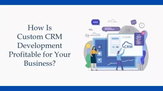 how is custom crm development profitable for your