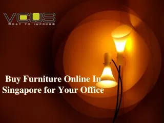 Buy Furniture Online In Singapore for Your Office