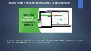 How do I find a Missing Transaction in QuickBooks?