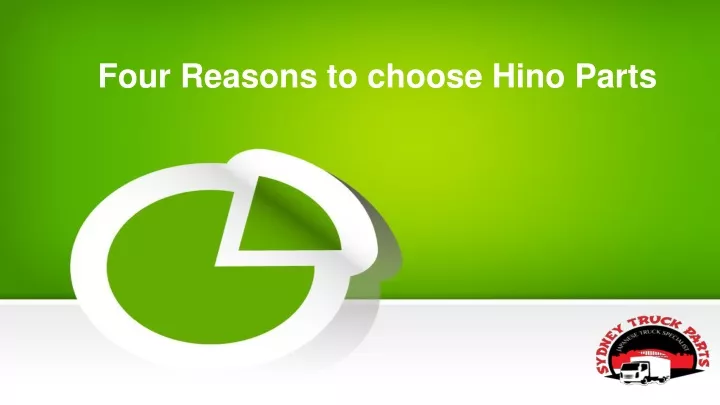 four reasons to choose hino parts
