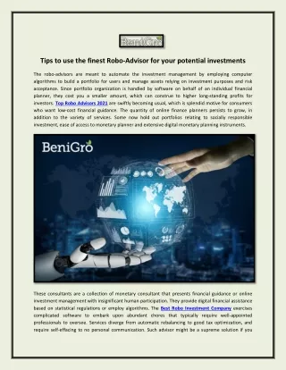 Tips_to_use_the_finest_Robo-Advisor_for_your_potential_investments