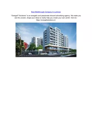 best walkthrough company in lucknow