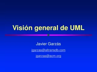 Visión general de UML (Unified Modeling Language)