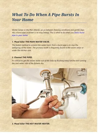 Experienced Plumber in Singapore - A-Z Michael Handyman