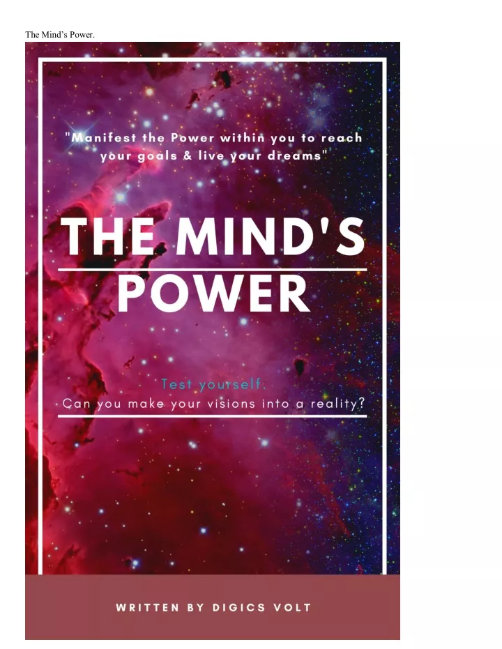 the mind s power