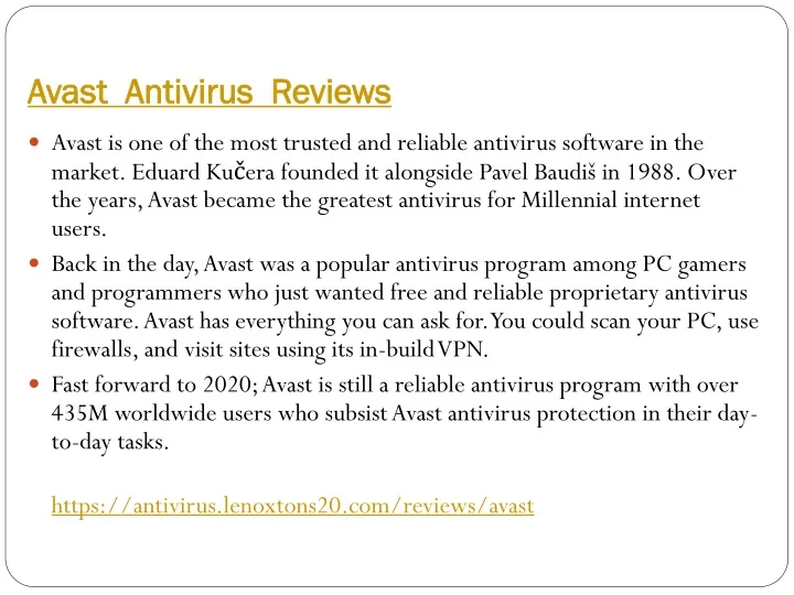 avast antivirus reviews