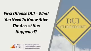 first offense dui what you need to know after