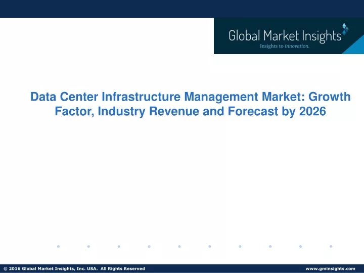 data center infrastructure management market