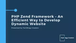 php zend framework an efficient way to develop