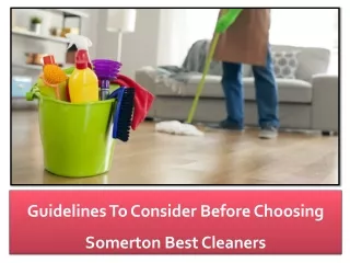 Somerton Best Cleaners