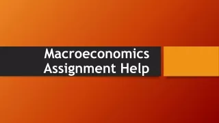 macroeconomics assignment help