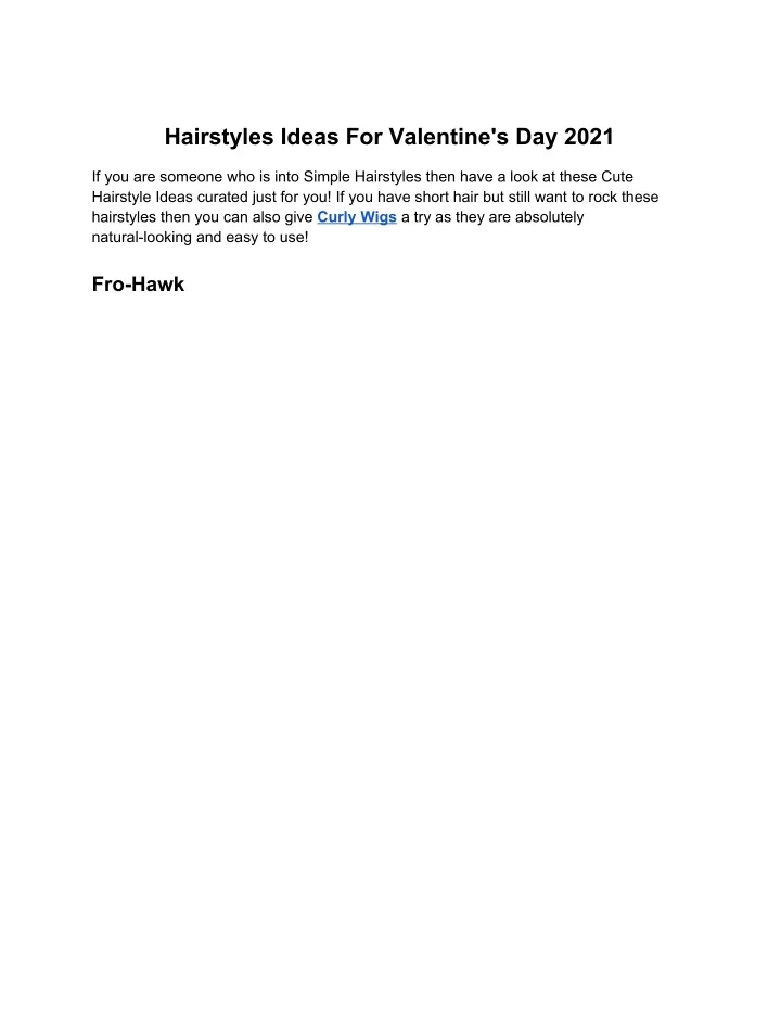 hairstyles ideas for valentine s day 2021