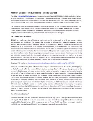 market leader industrial iot iiot market