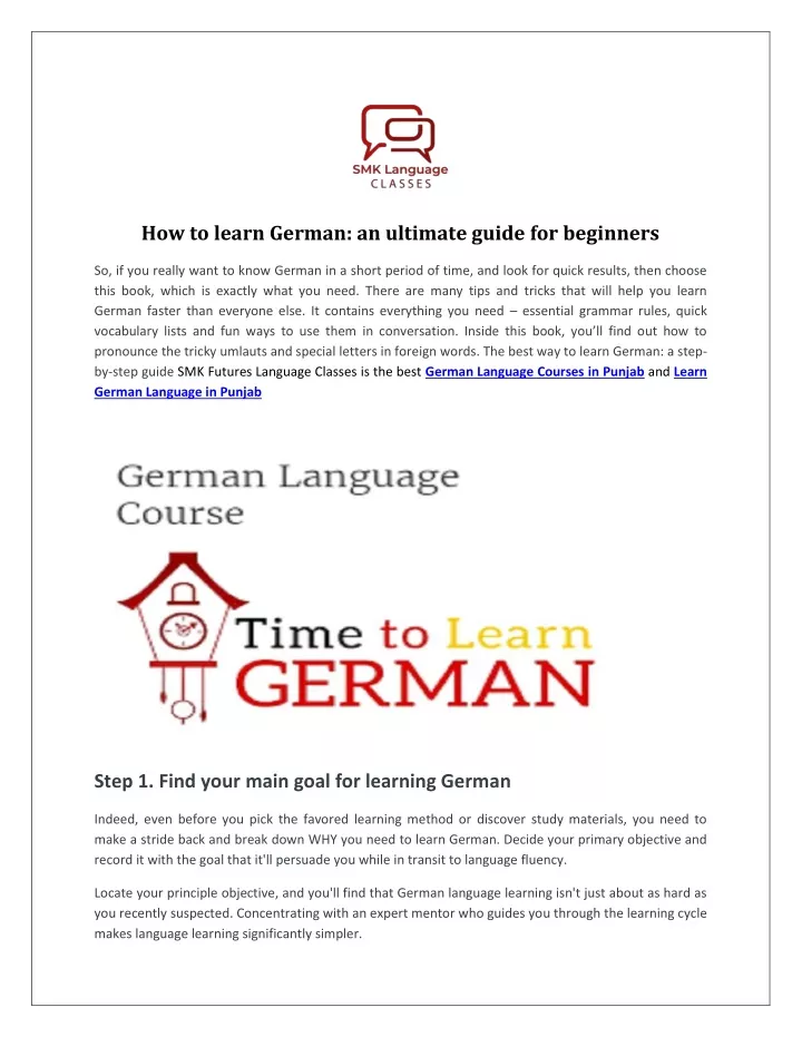 how to learn german an ultimate guide
