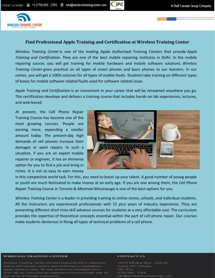 find professional apple training