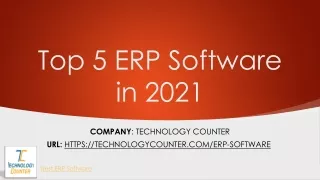 Top 5 ERP software in India Recommendation