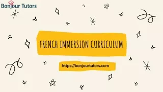 Bonjour Tutors: Online French Tutoring Canada - French Immersion Curriculum