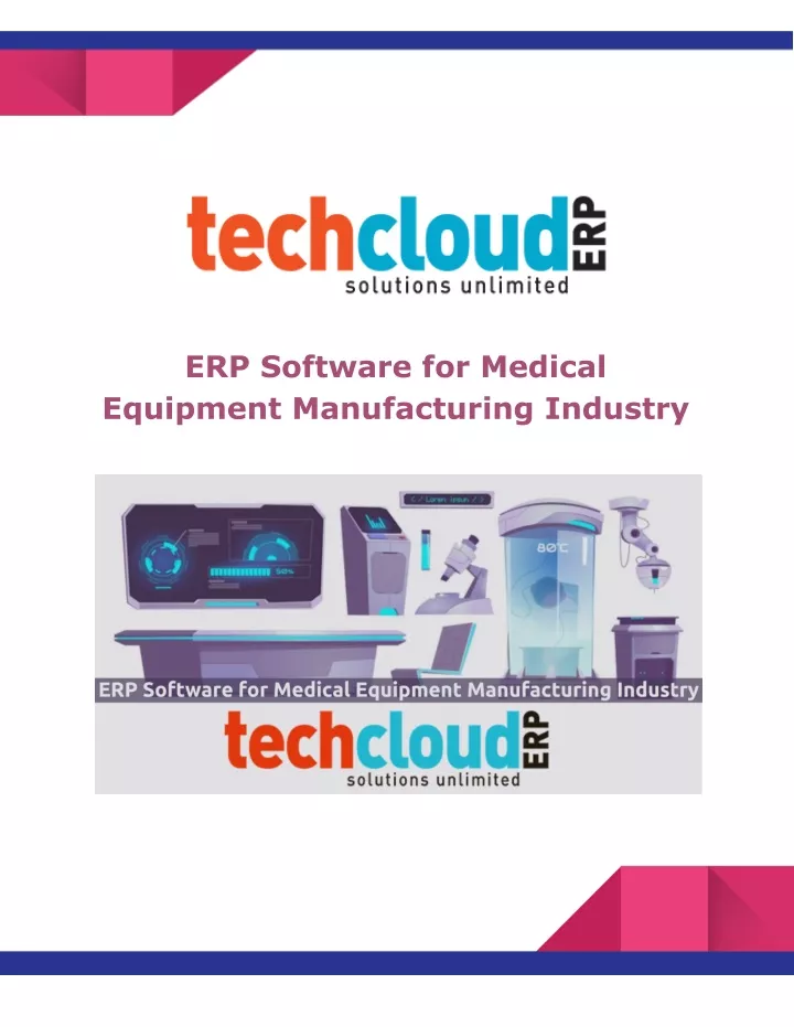 erp software for medical equipment manufacturing