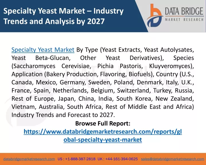 specialty yeast market industry trends