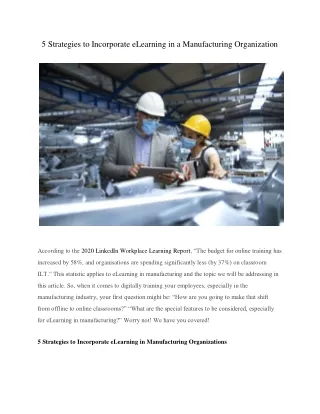 5 strategies to incorporate elearning