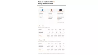 Cost of custom TMS vs ready-made solution