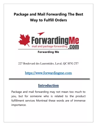 package and mail forwarding the best