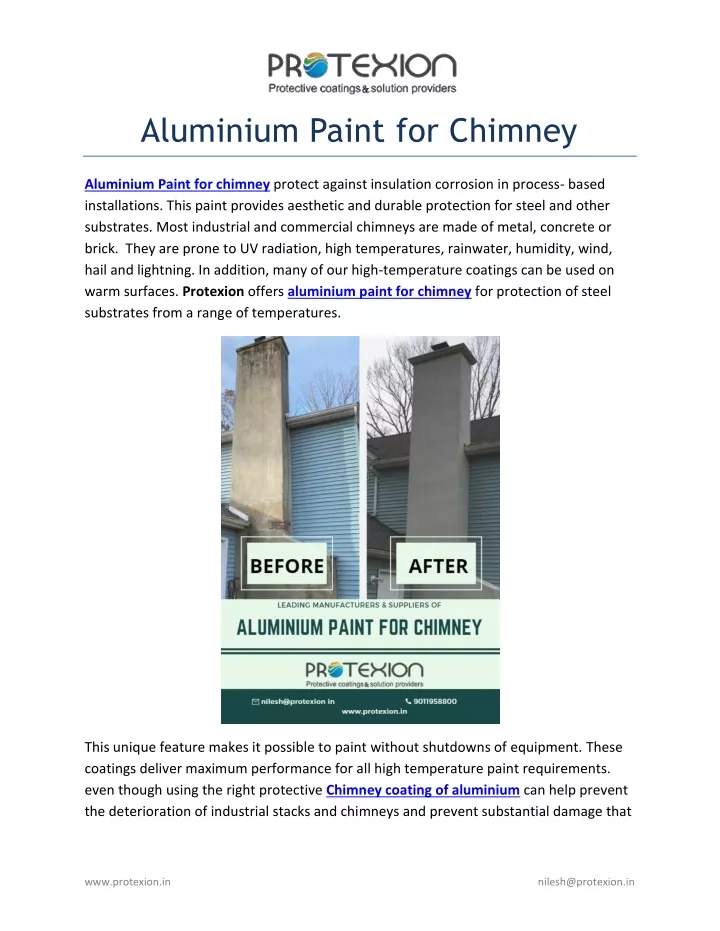 aluminium paint for chimney