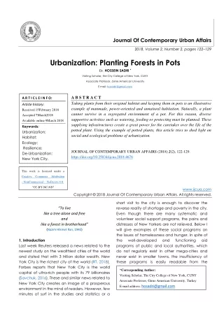 journal of contemporary urban affairs