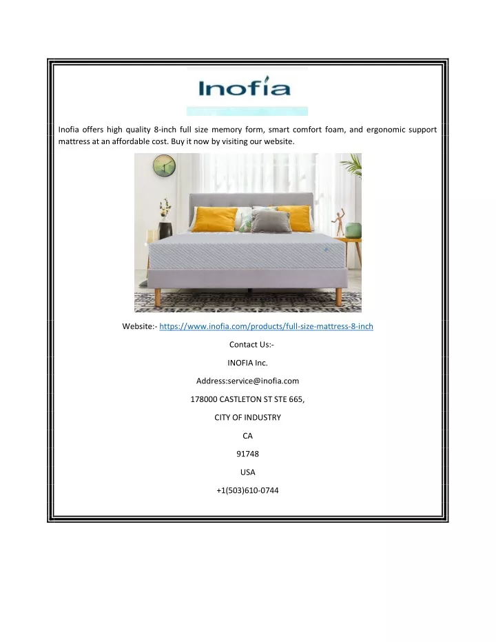 inofia offers high quality 8 inch full size