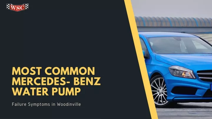 most common mercedes benz water pump