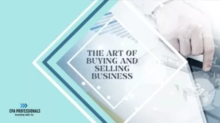 The Art of Buying and Selling Business