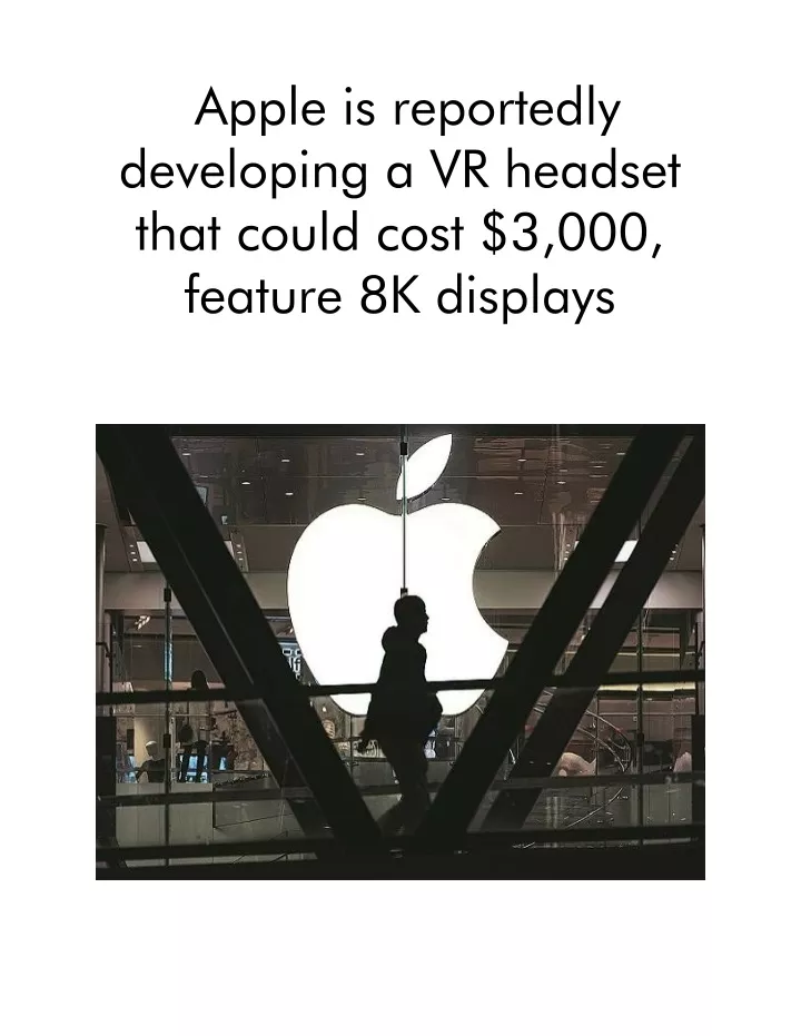 apple is reportedly developing a vr headset that